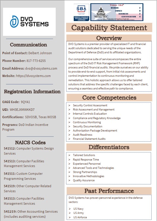 Security Control Assessment, Risk Assessment and Management, Internal Controls Evaluation, Compliance and Regulatory Knowledge, Continuous Monitoring, Security Documentation, Authorization Package Development, Audit Readiness, Financial Statement Audits